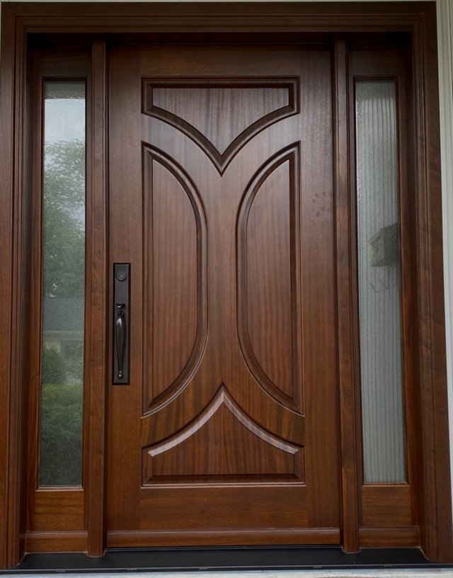 Elegant Wood Entry Door