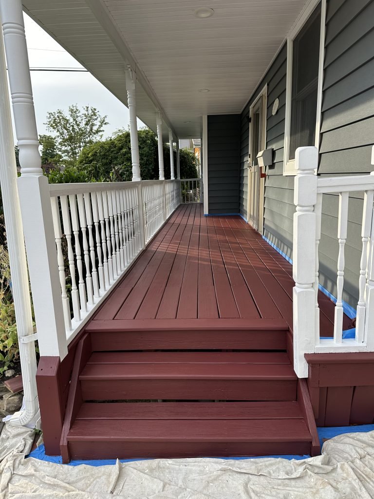 Porch After Repairs and Painting